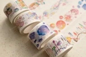 The secret of various materials of washi tape